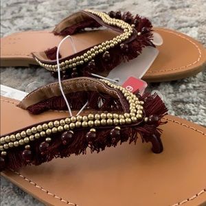 A New Day (Target) Burgundy Alexis Flip Flops-NWT